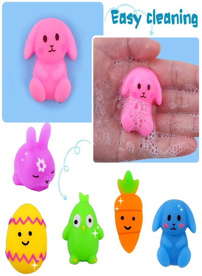 DULEFUN 36pcs Easter Mochi Squishy Toys, Easter Squeeze Fidget Toys Bunny Egg Stress Relief Toys for Kids Easter Basket Stuffers Fillers Classroom Prize Supplies Party Gifts Favors - Image 4